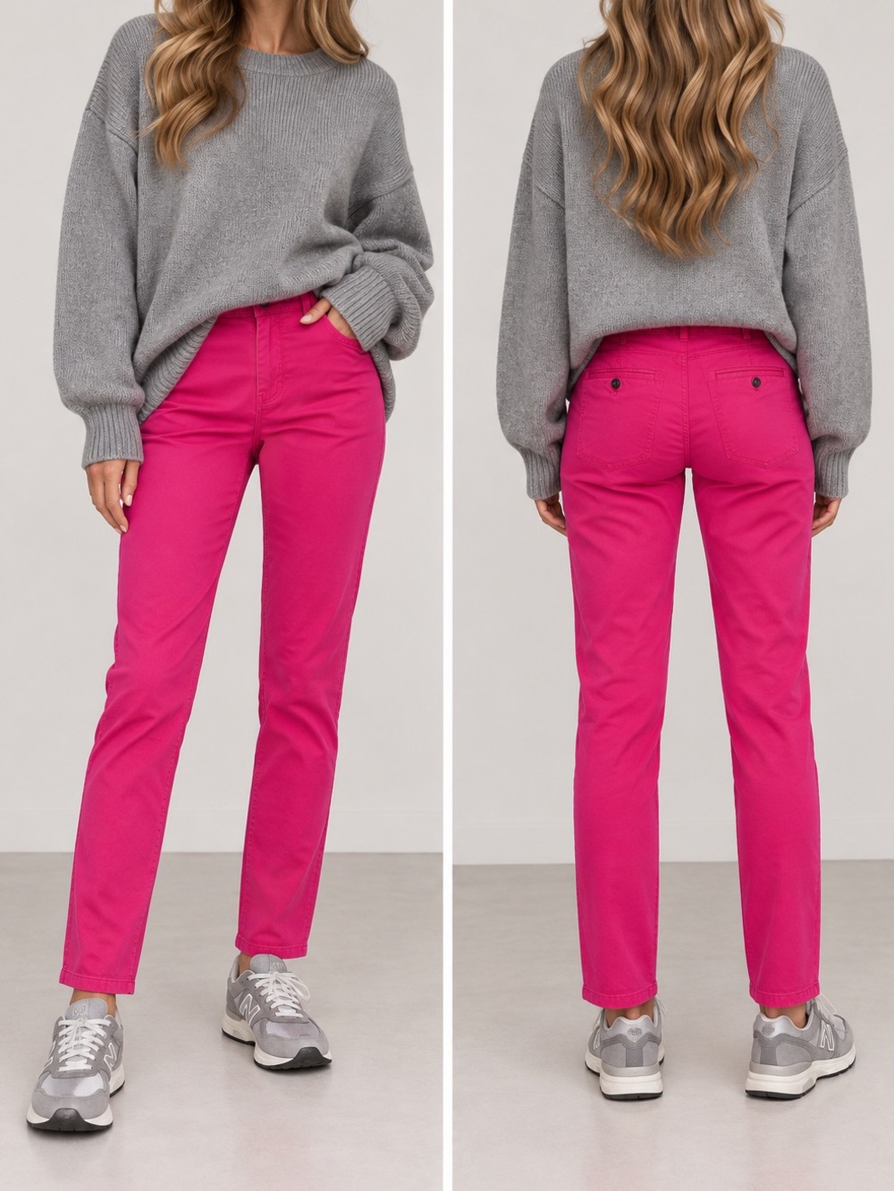 Pants $127 New Sz Small  40WEFT YOOX Cotton Women Fuchsia Pink  Pink Inseam 32”